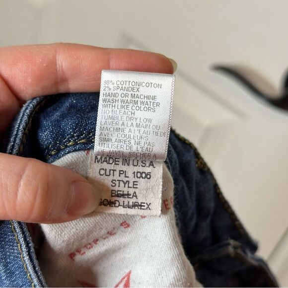 Y2K People’s Liberation Medium Wash Star Embroidered Lowrise Bootcut Jean Sz 29 - Picture 10 of 10